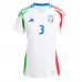 Echipament fotbal Italia Federico Dimarco #3 Tricou Deplasare European 2024 pentru femei maneca scurta